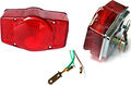 Honda CB750K 72-78, F 75-78...  Red Tail Light Lens w/ Gasket -  #33701-341-671 & 33709-341-671