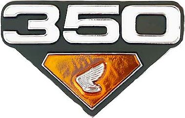 Reproduction Metal Side Cover Emblem 87128-333-000-1972-1974 Honda CB350F Four