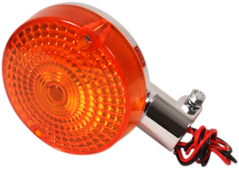 Honda CB Front Signal Lamp - Amber - 12v 2 wire - OEM Ref. #33400-377-671,  33400-460-671/679